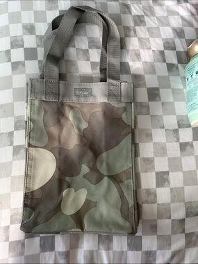 thirty-one Camo Mini Tote in Green and Brown